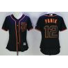 Cheap Joe Panik Giants Women Jersey From China Black SF #12