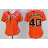 Cheap Madison Bumgarner Giants Women Jersey From China Orange #40