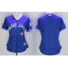 Cheap Blue Jays Women Jersey From China Blue 40 anniversary Blank