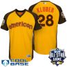 Cheap Corey Kluber Indians Jersey From China Yellow 2016 ALL STAR #28 in Men Women Youth Size