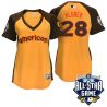 Cheap Corey Kluber Indians Jersey From China Yellow 2016 ALL STAR #28 in Men Women Youth Size