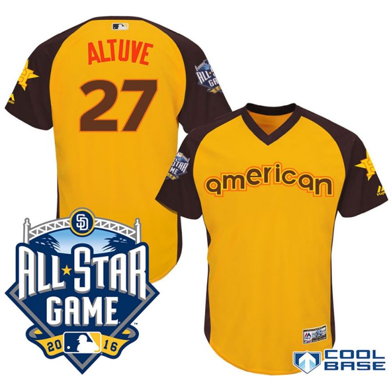 Cheap Jose Altuve Astros Jersey From China Yellow 2016 ALL STAR #27 in Men Women Youth Size Cheap Jose Altuve Astros Jersey From China Yellow 2016 ALL STAR #27 in Men Women Youth Size