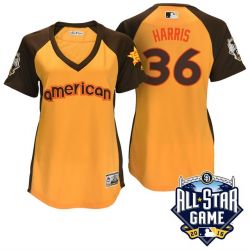 Cheap Will Harris Astros Jersey From China Yellow 2016 ALL STAR #36 in Men Women Youth Size