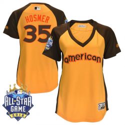 Cheap Eric Hosmer Royals Jersey From China Yellow 2016 ALL STAR #35 in Men Women Youth Size