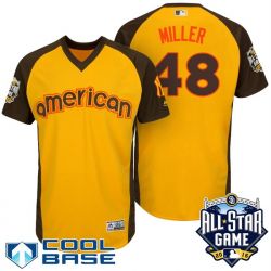 Cheap Andrew Miller Yankees Jersey From China Yellow 2016 ALL STAR #48 in Men Women Youth Size