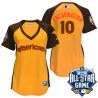 Cheap Edwin Encarnacion Blue Jays Jersey From China Yellow 2016 ALL STAR #10 in Men Women Youth Size