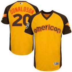 Cheap Josh Donaldson Blue Jays Jersey From China Yellow 2016 ALL STAR #20 in Men Women Youth Size