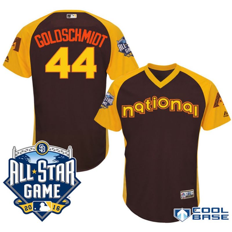 Cheap Paul Goldschmidt Diamondbacks Jersey From China Brown 2016 ALL STAR #44 in Men Women Youth Size