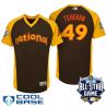 Cheap Julio Teheran Braves Jersey From China Brown 2016 ALL STAR #49 in Men Women Youth Size