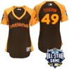 Cheap Julio Teheran Braves Jersey From China Brown 2016 ALL STAR #49 in Men Women Youth Size