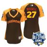 Cheap Addison Russell Cubs Jersey From China Brown 2016 ALL STAR #27 in Men Women Youth Size