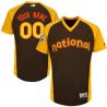 Cheap Custom 2016 MLB ALL STAR Jersey Yellow American League OR Brown National League in Men Women Youth Size