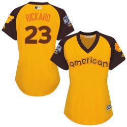 Cheap Joey Rickard Orioles Jersey From China Yellow 2016 ALL STAR #23 in Men Women Youth Size