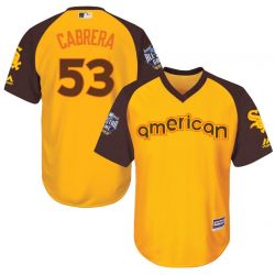 Cheap Melky Cabrera White Sox Jersey From China Yellow 2016 ALL STAR #53 in Men Women Youth Size