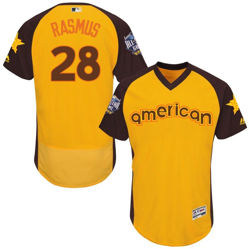 Cheap Colby Rasmus Astros Jersey From China Yellow 2016 ALL STAR #28 in Men Women Youth Size