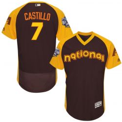 Cheap Welington Castillo Diamondbacks Jersey From China Brown 2016 ALL STAR #7 in Men Women Youth Size