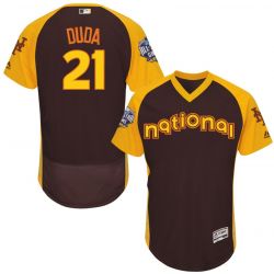 Cheap Lucas Duda Mets Jersey From China Brown 2016 ALL STAR #21 in Men Women Youth Size