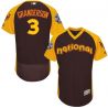 Cheap Curtis Granderson Mets Jersey From China Brown 2016 ALL STAR #3 in Men Women Youth Size