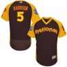 Cheap Josh Harrison Pirates Jersey From China Brown 2016 ALL STAR #5 in Men Women Youth Size