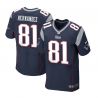 Cheap Aaron Hernandez Patriots Jersey #81 Blue From China Elite