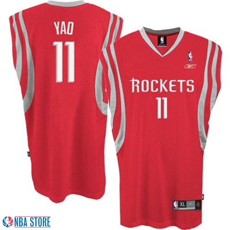 Cheap Yao Ming Rockets Jersey #11 Red From China