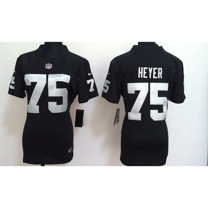 Cheap Stephon Heyer Raiders Jersey #75 Black From China Limited