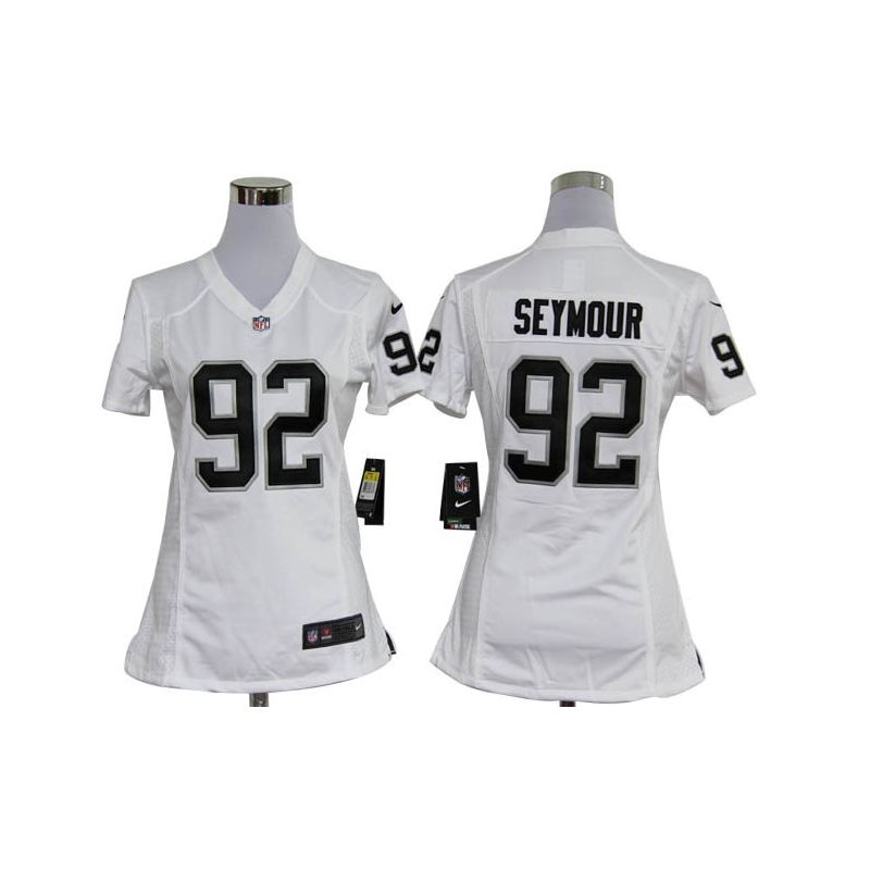 Cheap Richard Seymour Raiders Jersey #92 White From China Limited