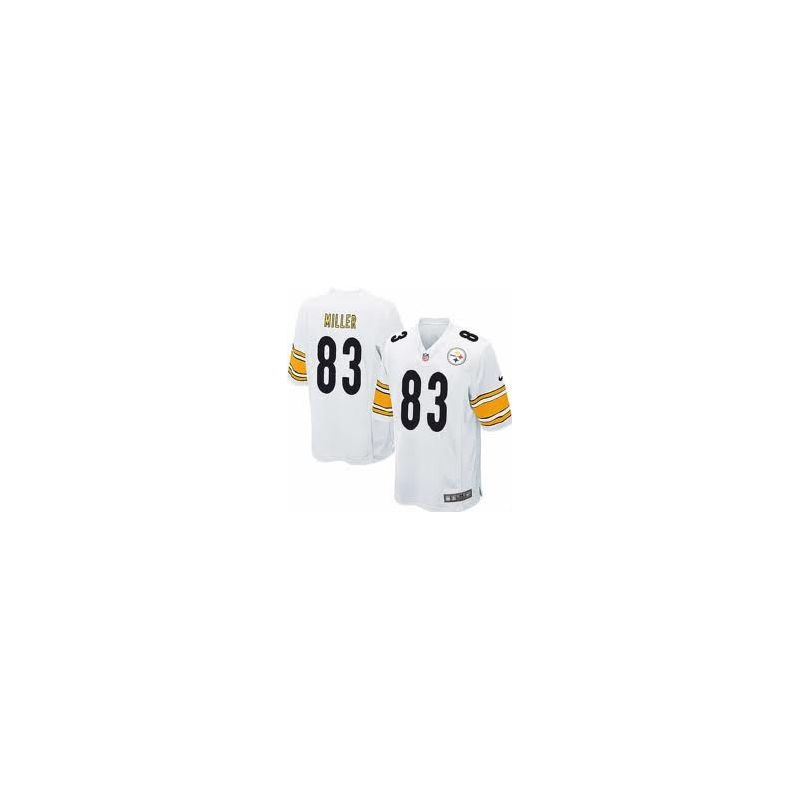 Cheap Heath Miller Steelers Youth Jersey #83 White From China