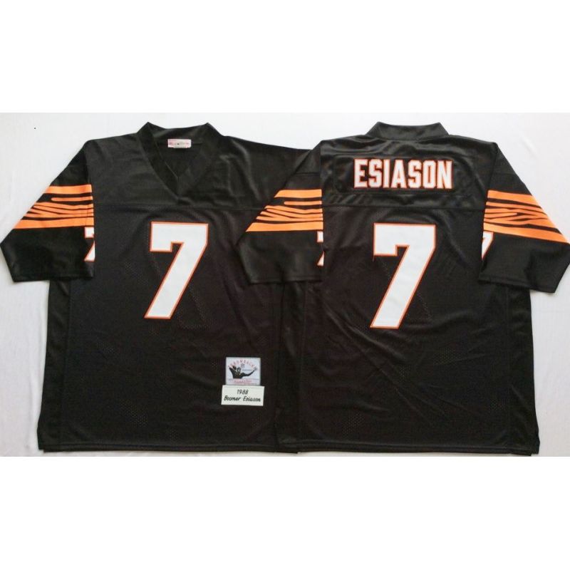 Cheap Boomer Esiason Bengals Jersey From China Black Throwback #7