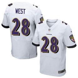 Cheap Terrance West Ravens Jersey From China White Elite #28