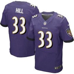 Cheap Will Hill Ravens Jersey From China Purple Elite #33