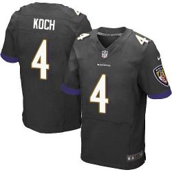 Cheap Sam Koch Ravens Jersey From China Black Elite #4