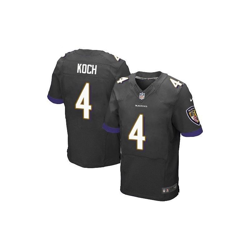 Cheap Sam Koch Ravens Jersey From China Black Elite #4