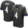 Cheap Sam Koch Ravens Jersey From China Black Elite #4