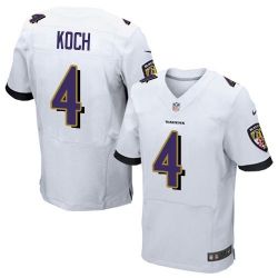 Cheap Sam Koch Ravens Jersey From China White Elite #4