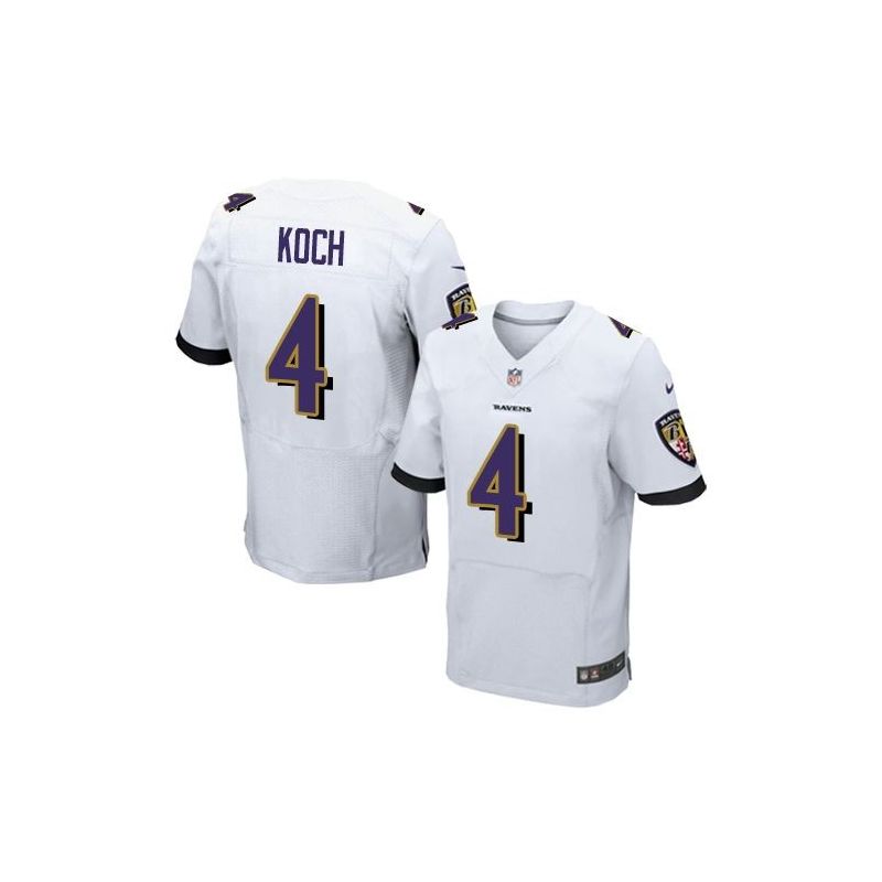 Cheap Sam Koch Ravens Jersey From China White Elite #4