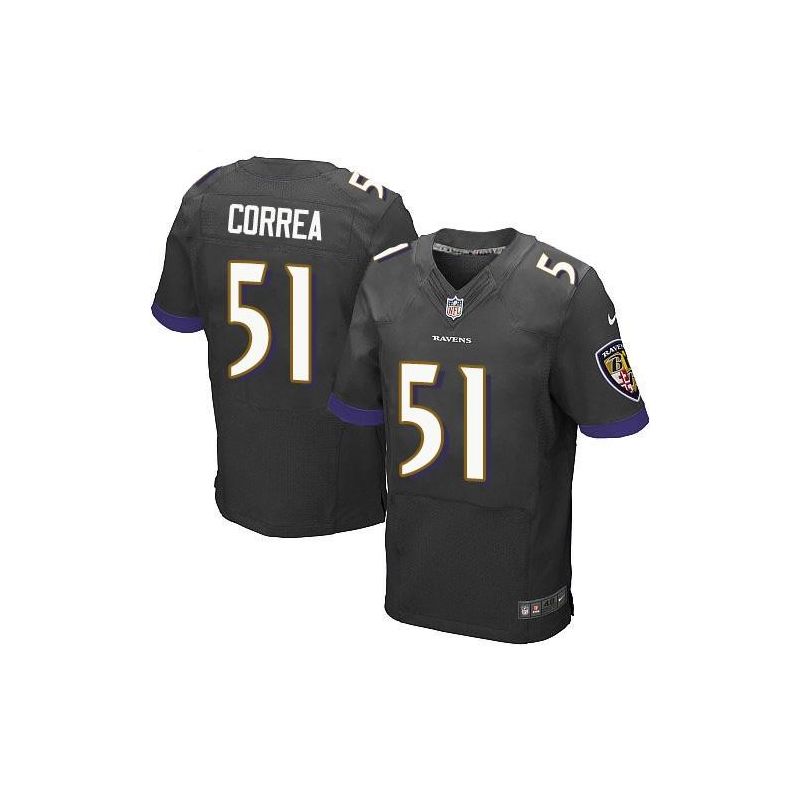 Cheap Kamalei Correa Ravens Jersey From China Black Elite #51