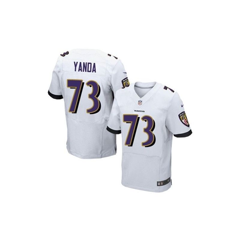 Cheap Marshal Yanda Ravens Jersey From China White Elite #73