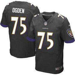Cheap Jonathan Ogden Ravens Jersey From China Black Elite #75