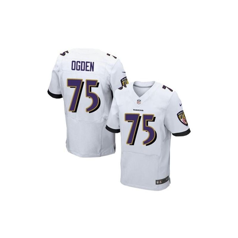Cheap Jonathan Ogden Ravens Jersey From China White Elite #75