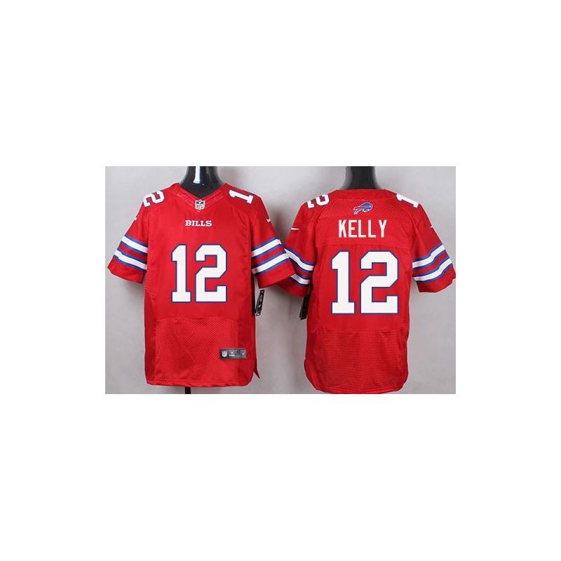 Cheap Jim Kelly Bills Jersey From China Red Elite #12