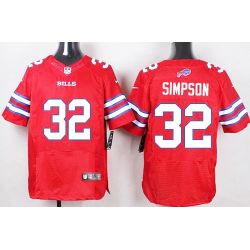Cheap OJ Simpson Bills Jersey From China Red Elite #32