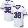 Cheap OJ Simpson Bills Jersey From China White Elite #32
