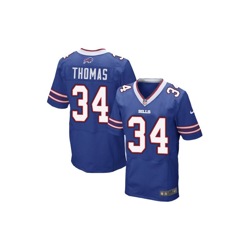 Cheap Thurman Thomas Bills Jersey From China Blue Elite #34