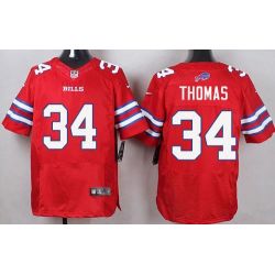 Cheap Thurman Thomas Bills Jersey From China Red Elite #34