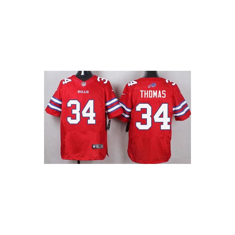 Cheap Thurman Thomas Bills Jersey From China Red Elite #34