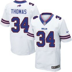 Cheap Thurman Thomas Bills Jersey From China White Elite #34