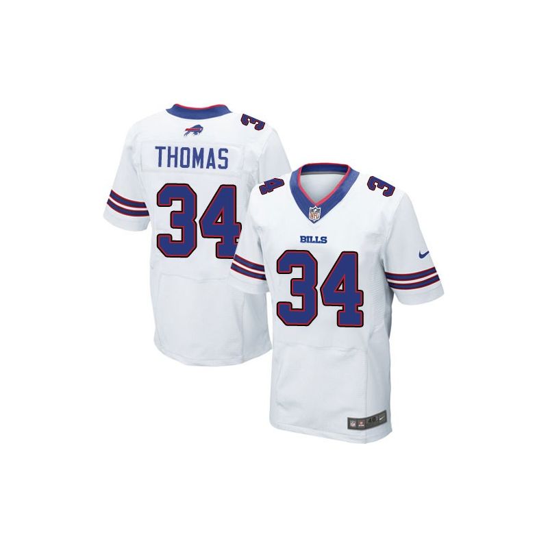Cheap Thurman Thomas Bills Jersey From China White Elite #34