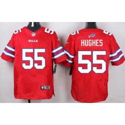 Cheap Jerry Hughes Bills Jersey From China Red Elite #55