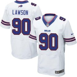 Cheap Shaq Lawson Bills Jersey From China White Elite #90
